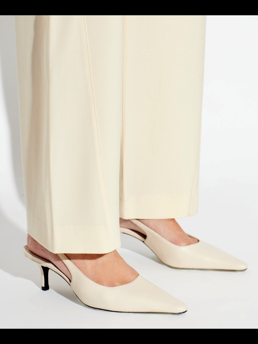 Black Suede Studio leather slingback Pumps Heels Shoes